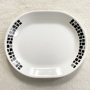 Corelle Precious Colours Black Onyx 12” Oval Serving Platter USA
